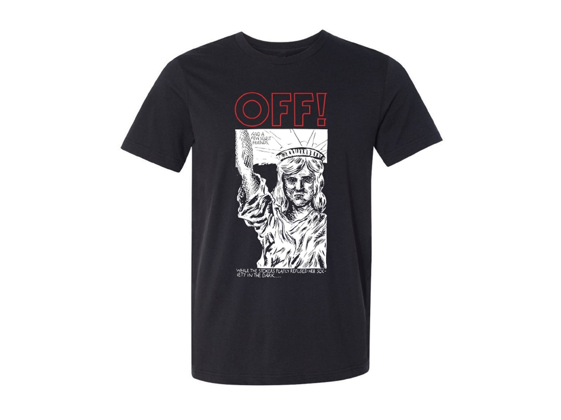 Off! Statue Of Liberty Black T shirt ROCKINSTONE Unisex Adults Best Sellers Size:s