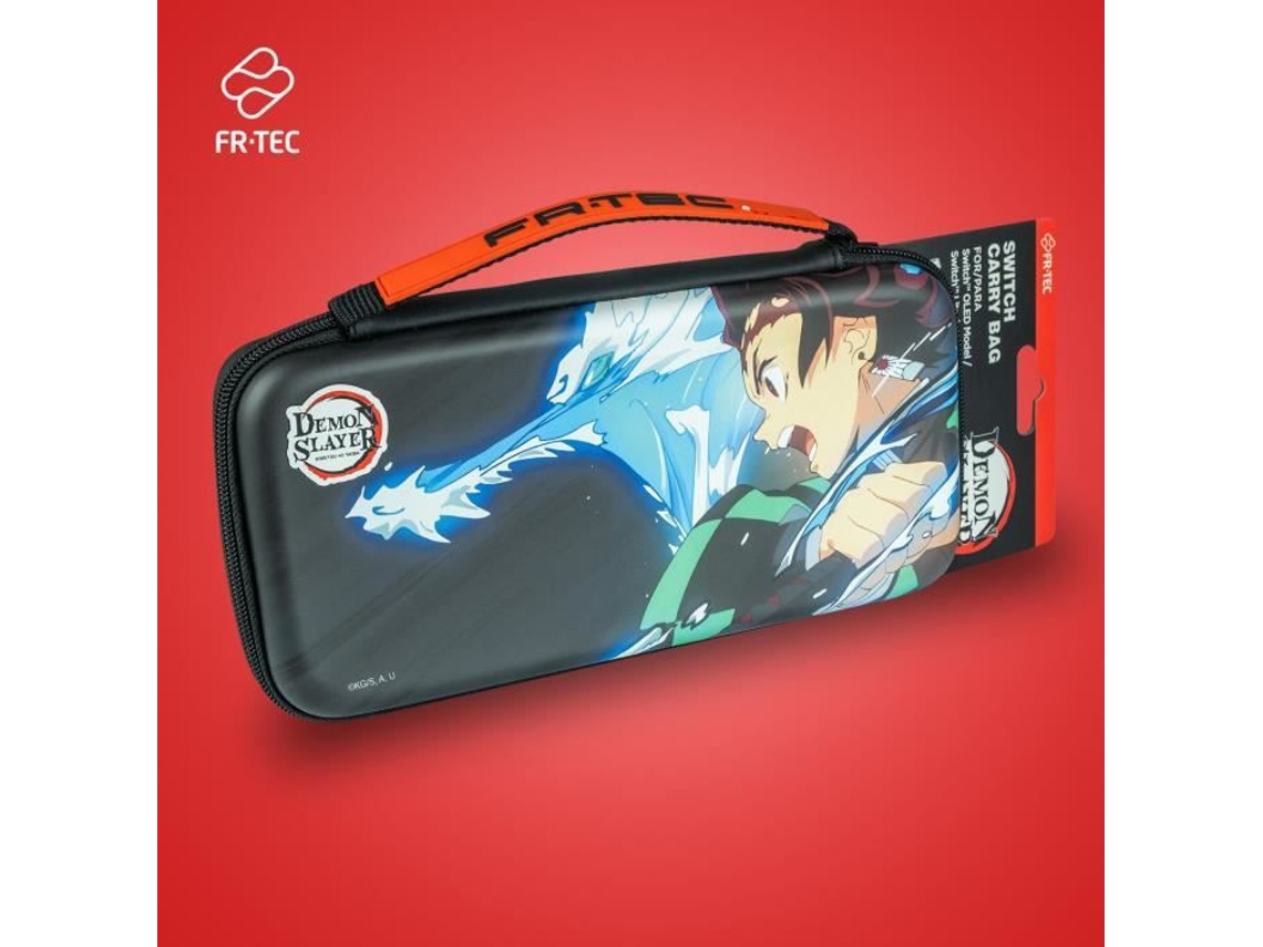 Capa de Demon Slayer, acessório compatível com Nintendo Switch, capa de transporte Preta BRILVIBERA