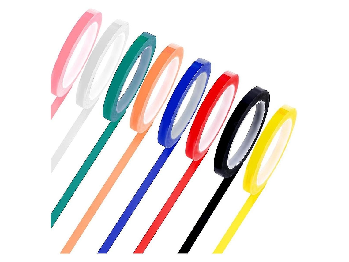8 Rolos de Fita Autoclave 66m X 10mm Pet Resistente a Altas Temperaturas para Identificação de Instrumentos Dentários Cores Variadas Cor da Foto
