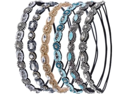 Conjunto De 6 Tiaras De Strass Vintage Feitas À Mão (seleção Aleatória)