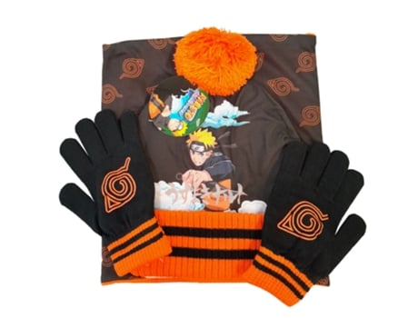 Conjunto De Gorro, Chapéu E Luvas Naruto Pierrot