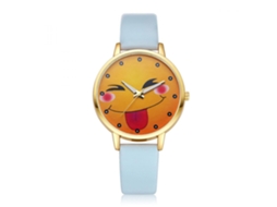 Reloj De Pulsera Analógico De Cuarzo Con Correa Pu Y Caja De Aleación Ivpai (azul)