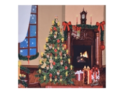 Tecido Natal Multiuso Poliéster Parede 150x150cm