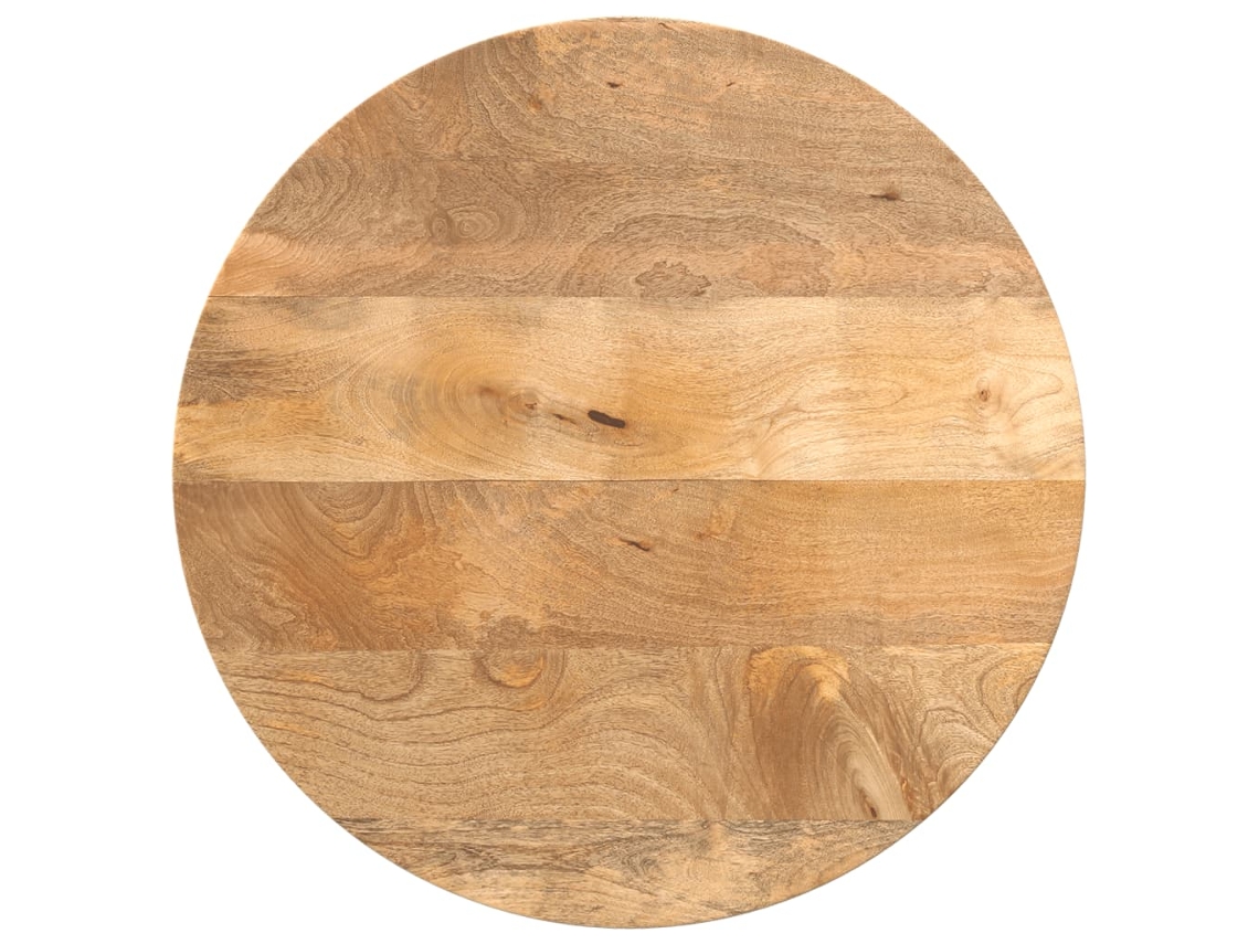 Vidaxl Tampo De Mesa Redondo Ø60x3,8cm Madeira De Mangueira Maciça