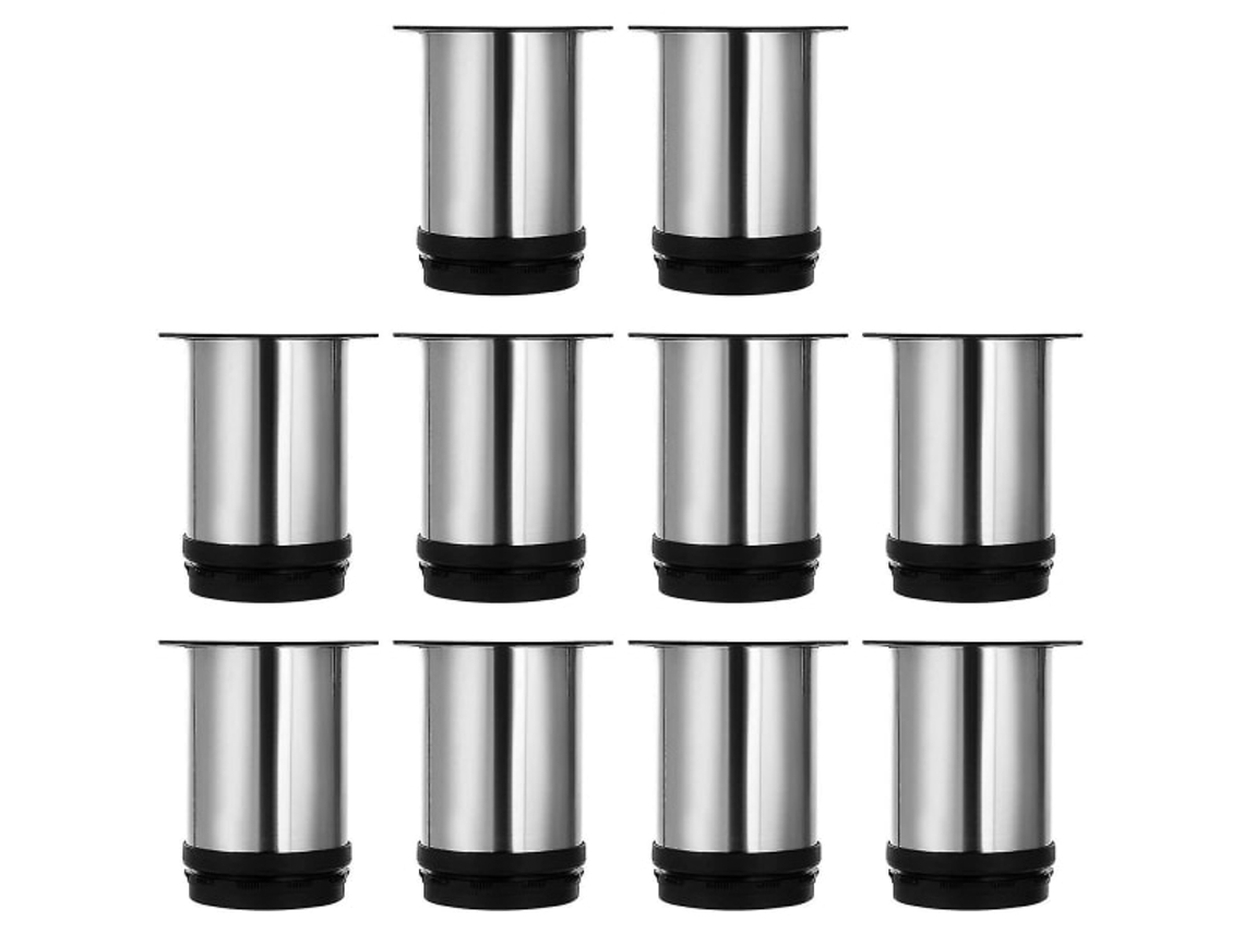 Pés Para Móveis, 8 Peças, 80 Mm, Ajustáveis, Para Móveis