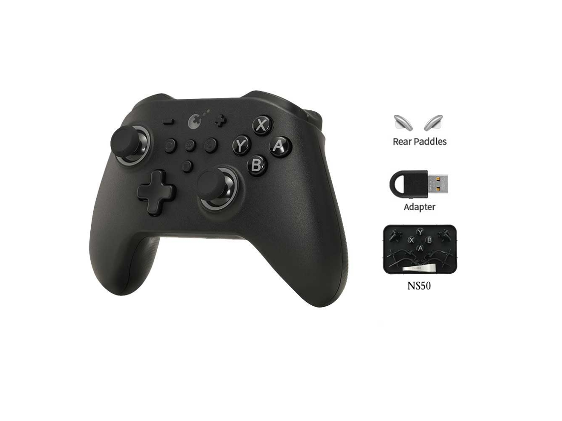 Controle Sem Fio Pro Com Joystick E Gatilhos Hall Effect, Compatível Com Windows, Nintendo Switch, Android E Ios, Cor Preta. Aeuzwr