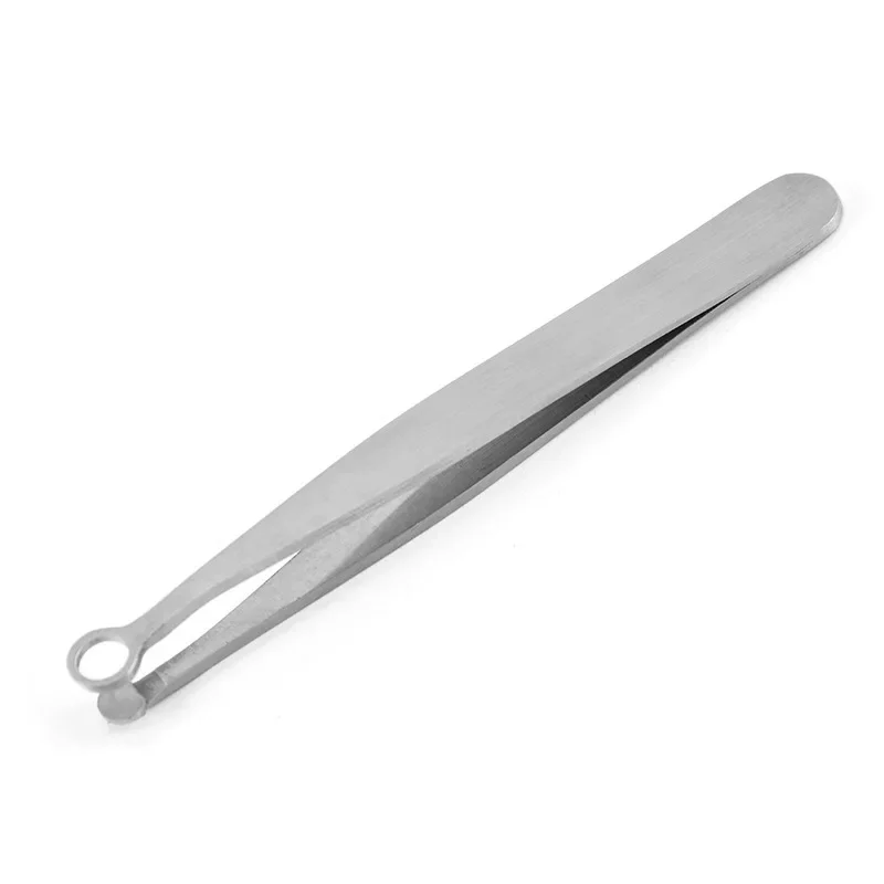 (prata, 1 Unidade) Pinça De Aço Inoxidável Para Aparar Sobrancelhas, Pelos Do Nariz, Unhas, Rosto E Maquiagem.