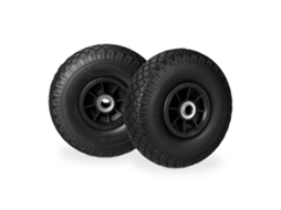Conjunto de 2 Rodas Pu Drunk para Carrinho de Mão Antifuro