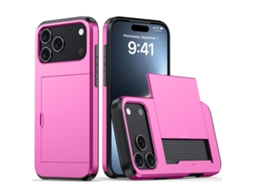 Capa Protetora À Prova De Choque Para Iphone 17 Pro Max - Compartimento Para Cartão
