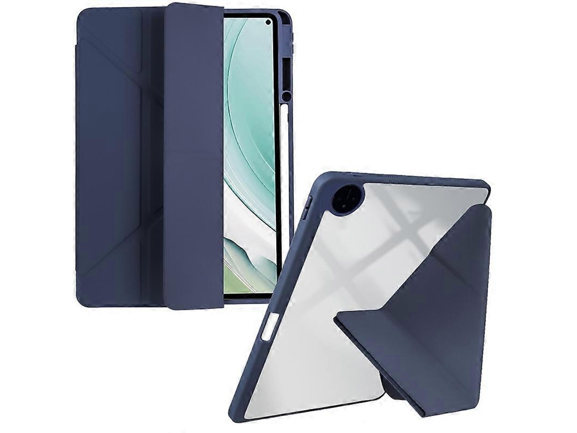 Capa para tablet de couro sintético transparente e acrílico Webake