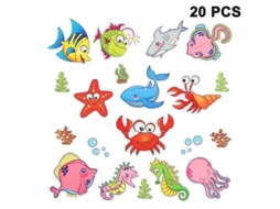 Adesivos Anti deslizantes Nova Line com animais marinhos para crianças 20pcs S/MARCA