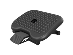 Apoio De Pé Ergonômico De Mesa Com Altura E Inclinação Ajustáveis 46 X 35 Cm Preto-ch
