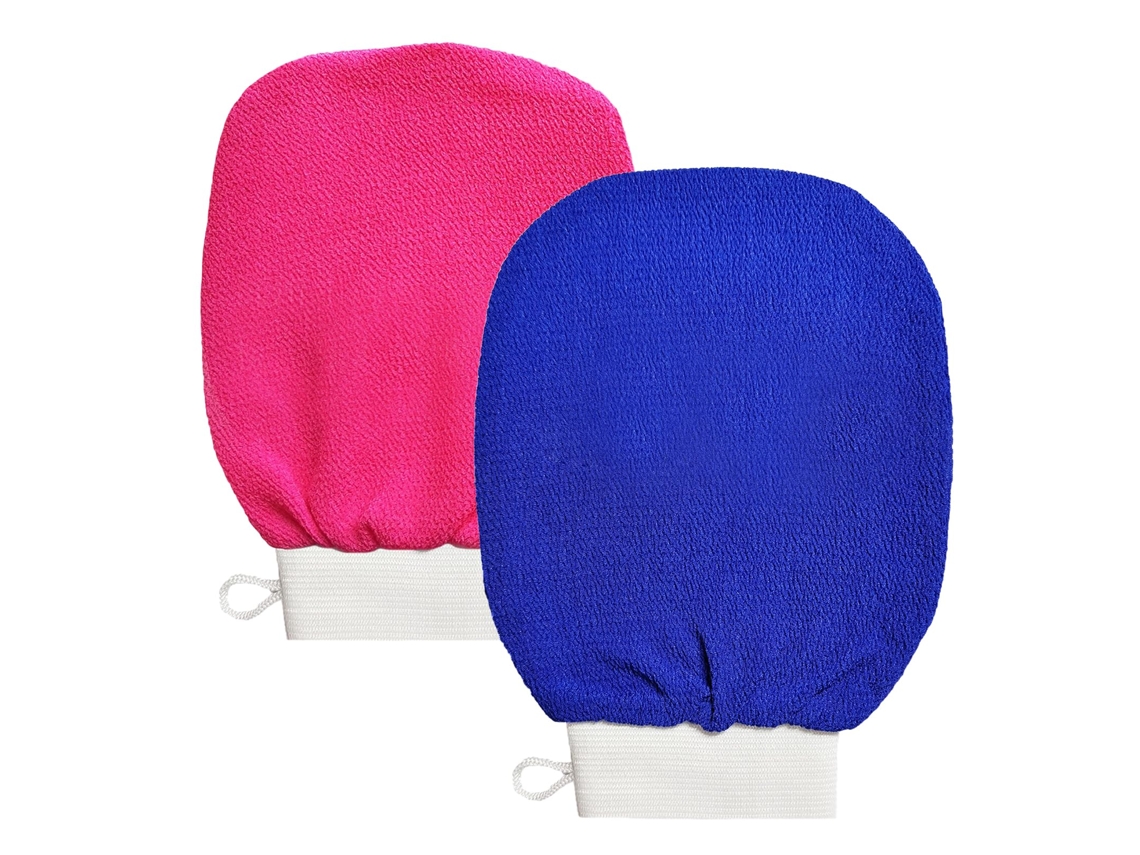 (pacote Com 2) Luvas Esfoliantes Spa, Remove Danos Causados Pelo Sol E Células Mortas Da Pele, Esfoliante Corporal.
