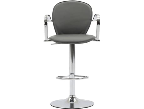Banco de Bar  249703 (Cinzento - 49 x 53 x 108.5 cm - Couro Artificial)