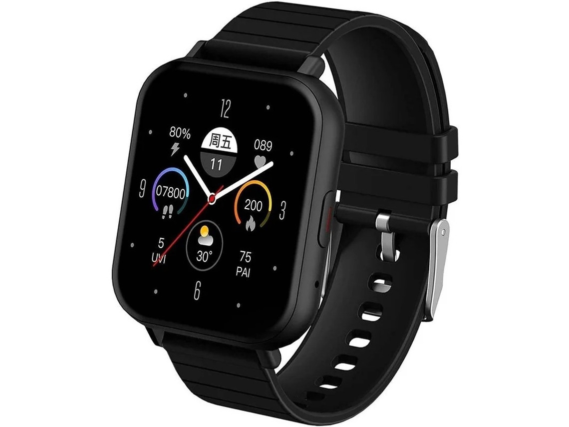 Rastreador de trabalho de saúde Bluetooth Chamada Vários modos de esporte Smartwatch para homens Mulheres Bestvite (preto)