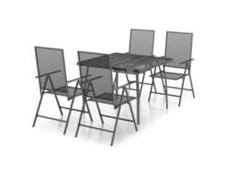 Garden Dining Set, Garden Dining Sets Vidaxl Antracite Aço (100 Cm Table Length)