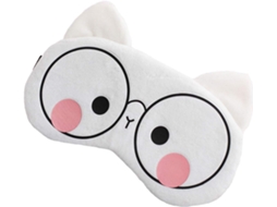 Máscara de Dormir Fofa de Porco Branco de Desenho Animado, Pelúcia Macia e Sedosa Dxghc AQUAFORGE