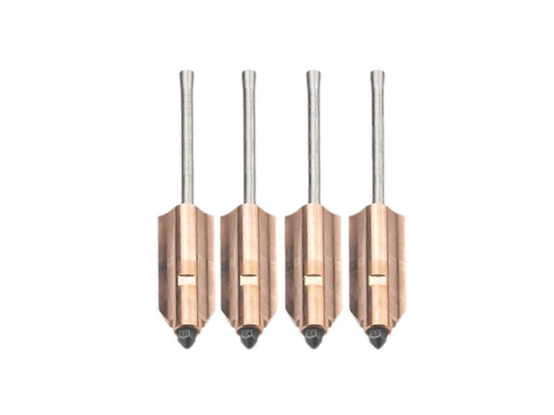 4pc Upgraded For Ad5x Bimetallic Hardened Steel Nozzles 0.25/0.4/0.6/0.8mm 3d Printer Parts Detacha
