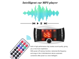 Car Mp3 Player Bt Fm Transmitter Dual Usb Charger Lcd Remote