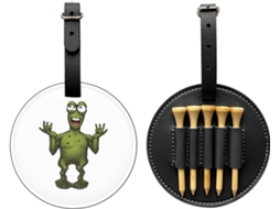 Bolsa para Tees de Golfe Naughty Frog, Preta, Fácil de Transportar | S/MARCA