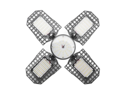 2026 lâmpada de Teto Led para Garagem Dobrável 4 Lâminas 100w Alto Brilho Economia de Energia E27 85 265v