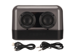 Caixa de Som Bluetooth LAXISCREED Transparente com Led
