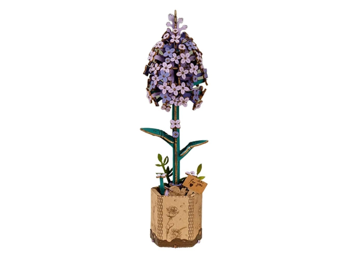Conjunto de Mini Buquês de Flores Artificiais, Bloco para Presente, Faça Você Mesmo Seu Buquê AQUAFORGE (roxo)