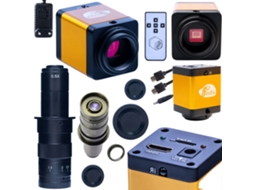 Kit De Microscópio, Conexão Hdmi, Câmera Profissional De 12mp, Preto, 2000x