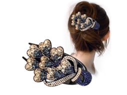 2026 pinza de Cabelo com Pedras Brilhantes para Mulheres e Meninas, Clips de Cabelo de Cristal Elegantes, Acessórios para Cabelo Grosso e Longo