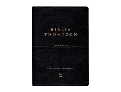 Livro Bíblia Thompson Letra Grande Com Indice Capa Luxo Preta De Frank Charles Thompson (português Do Brasil)