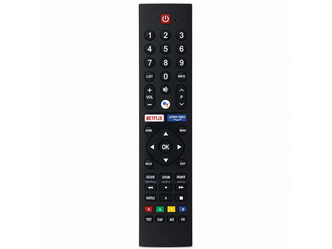 Comando Remoto Infravermelho Compatível Com Tvs Panasonic, Botões Netflix E Prime Video, Sem Configuração