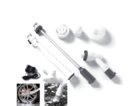 Escova De Limpeza Sem Fio 360° Giratória Para Limpeza Neveance (cinza)