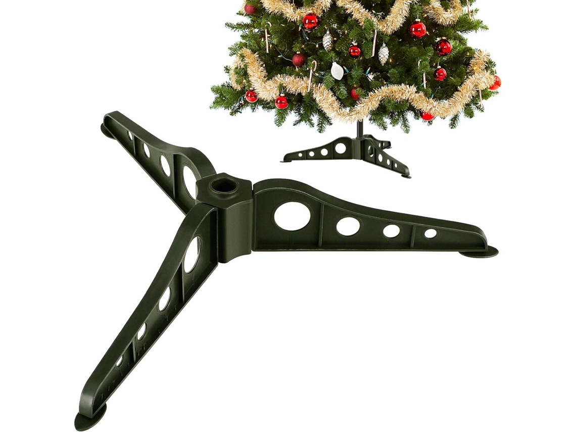 Suporte Healeved Estável para Árvores de Natal Artificiais, À Corrosão, Feito de Abs, com Haste Central Removível e CHABERLU