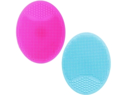 Cepillo De Limpieza Facial (paquete De 2) - Exfoliante Facial De Silicona Suave - Elimina Puntos Negros En Los Poros - Exfoliación