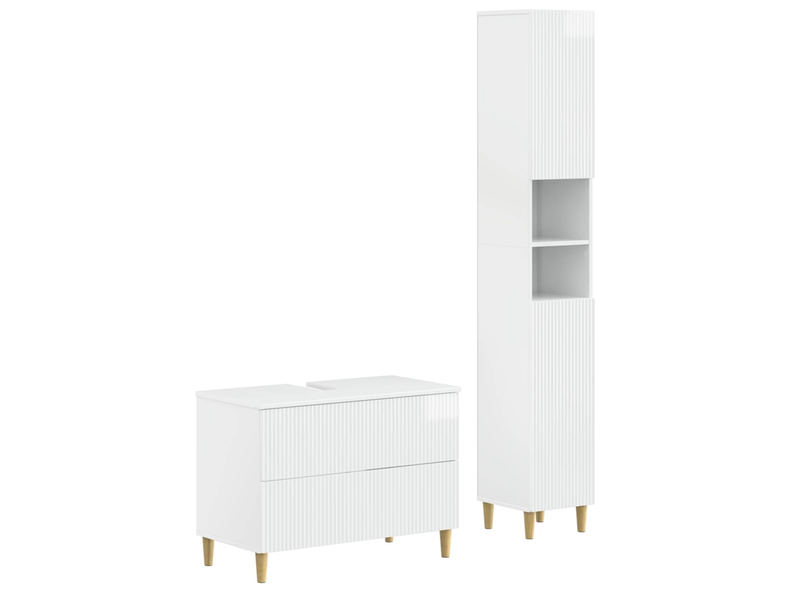 Vidaxl Conjunto De Armário De Banheiro Com 2 Peças Arnhem