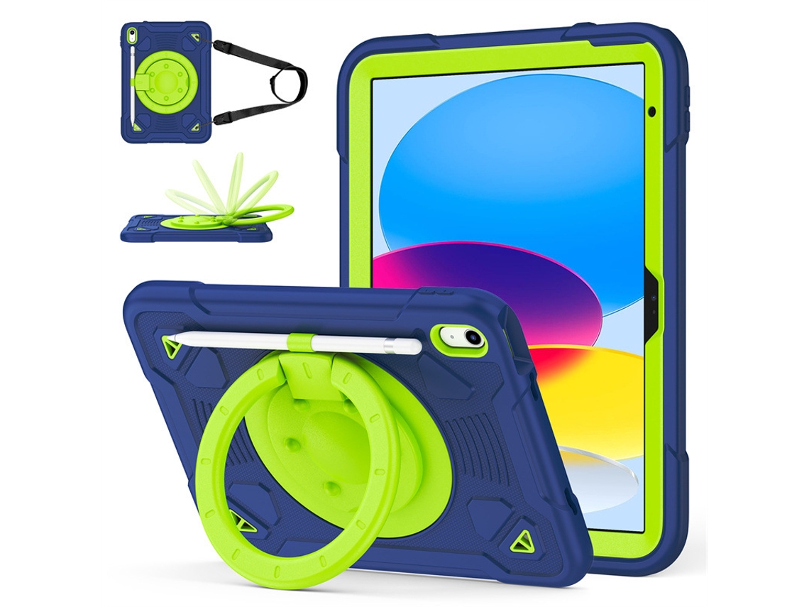 Lurelia Capa Para Samsung Tab A9, Silicone, Azul, Proteção Contra Quedas, Encaixe Estável