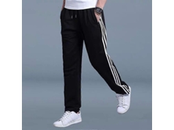 Calça De Moletom Masculina Tamanho Grande, Folgada, Casual, Para Estudantes, Calça Reta, Comprida, Preta, Tamanho 4xl