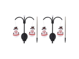 Rebe-luz De Pica Xmas Muñeco De Nieve Solar Led Decoración Navideña Para Jardín Y Pasillo