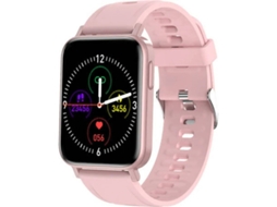 Relógio inteligente feminino masculino IP68 com pedômetro e temperatura corporal, rastreador fitness para Android iOS Bestvite (rosa)