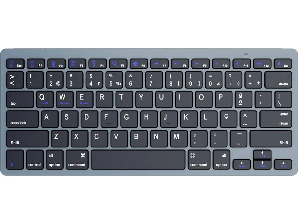 Teclado Ewent Ultra-Slim Bluetooth EW3120 (Português - Cinzento)