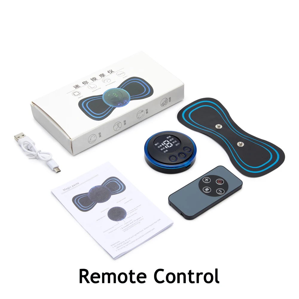 Massageador Elétrico Recarregável Para Pescoço Ems, Cervical, Estimulador Muscular Costas, Alívio Da Dor No (tens) ~03023