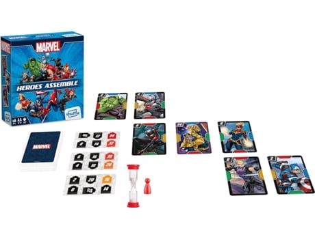 Jogo de Cartas Shuffle Marvel Heroes Assemble (Idade minima recomendada: 6 anos)