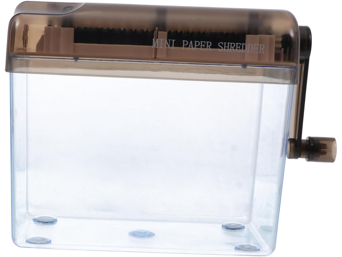 Déchiqueteuse Manuelle De Bureau A4 Em Abs Noir, Coupe-papier