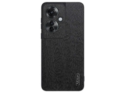 Capa De Celular Resistente A Impactos Em Couro Com Textura De Casca De Árvore Para Oppo K12x
