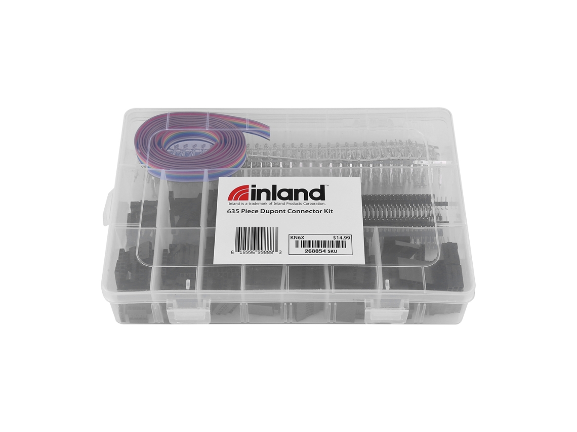 Laxiscreed Juntos De Conectores Jumper Com Pinos Crimpos, Pack De 635 Peças 2.54mm