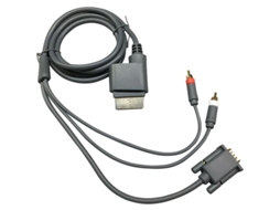 Cabo Xbox360 para VGA, Projetor de TV, Cabo de Áudio e Vídeo, Cabos de Áudio e Vídeo Slim VGA 2 RCA Slowmoose
