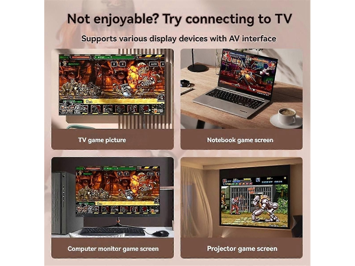 Console de Jogos Retrô Sem Fio 4k com 20000 Jogos GOKOCO