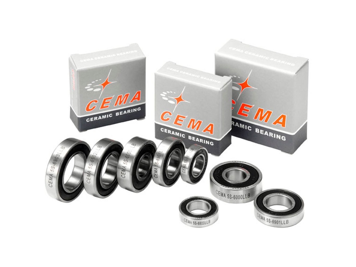 Rolamentos de Cubo de Cerâmica 6902 Prateado 15 X 28 X 7 Mmcema