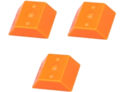 Mini Cortador De Papel Portátil Na Cor Laranja, Com 3 Lâminas Abs E