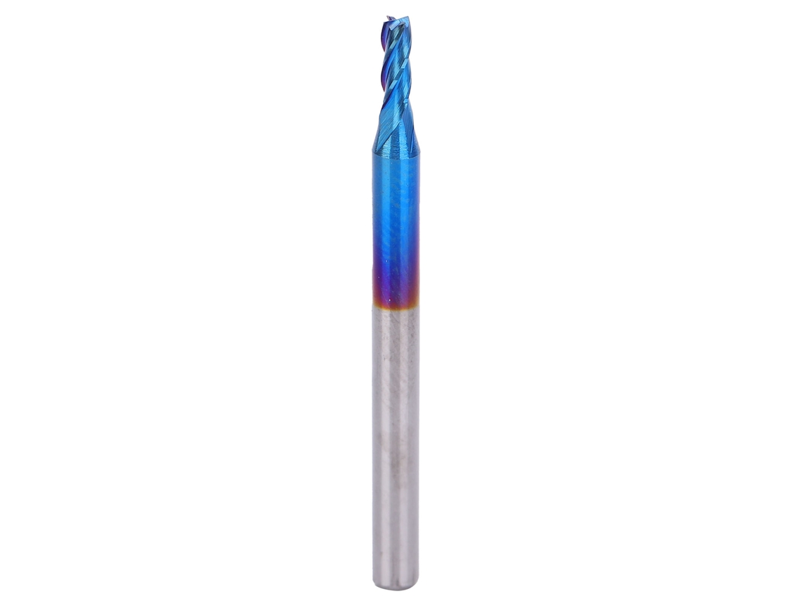 Fresa De 4 Ranhas Aço Tungstênio Revestimento Nanoblue Cnc Milling Cutter 3.175x2x5